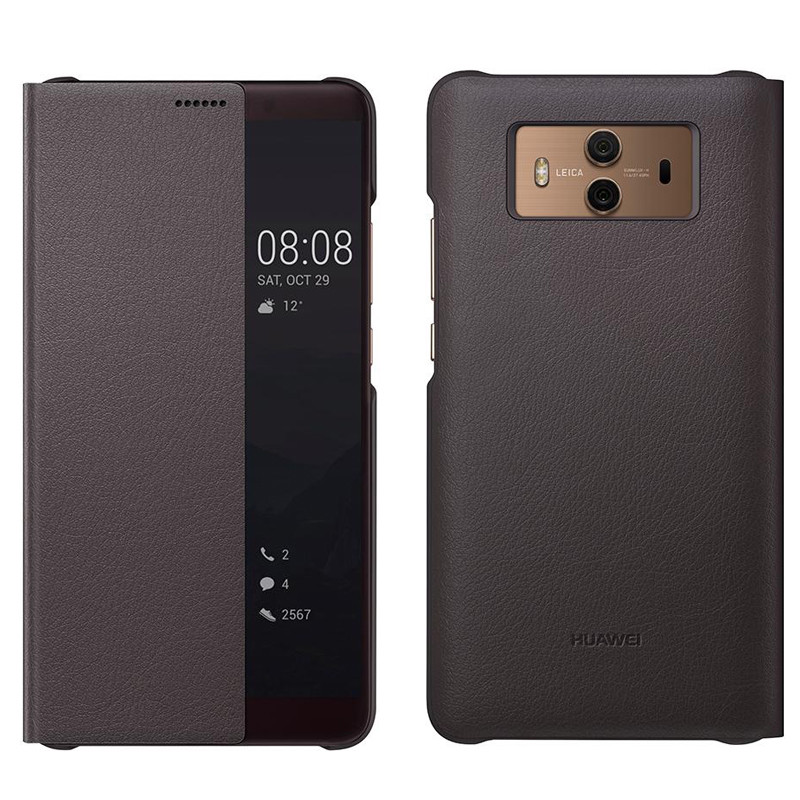 Original Huawei Mate 10 Smart View Flip Case Cover PC+PU Case for