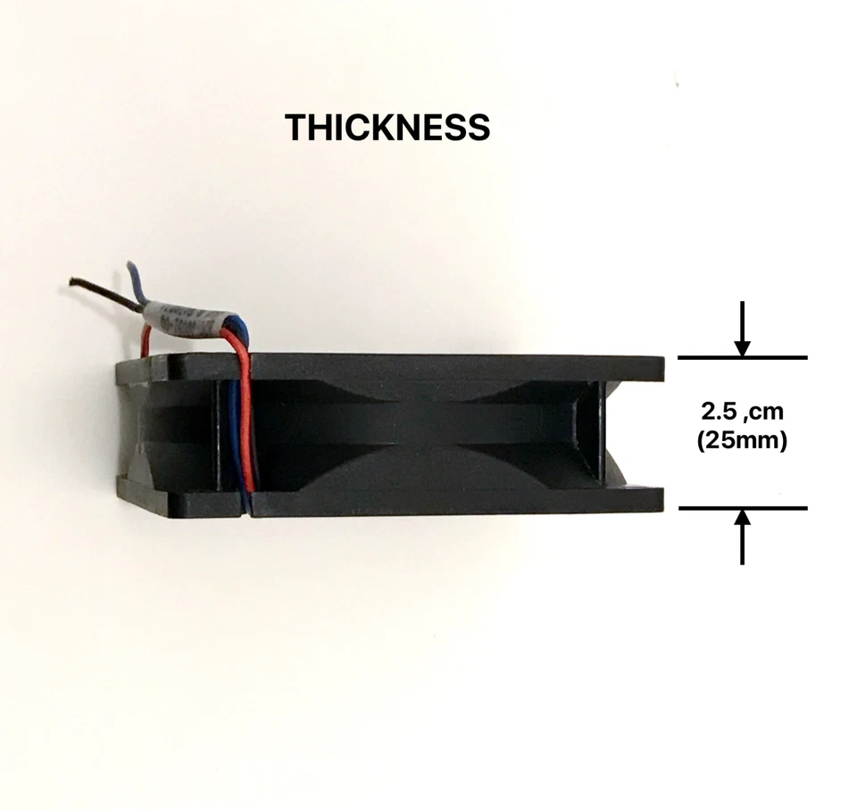4X High efficiency 12V Brushless low noise DC CPU Cooling fan-3 wire-80x80x25mm - Image 4 of 4