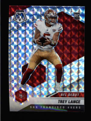 TREY LANCE 2021 PANINI MOSAIC #244 SILVER MOSAIC PRIZM ROOKIE CARD RC BA8006