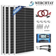 100W 200W 300W 400W Mono Solar Panel Z Bracket Kit for Home/Caravan/RV/Camper
