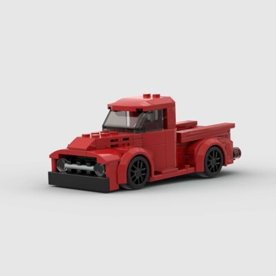 Moc Lego Car: Ford F100 Vintage Pick Up Truck