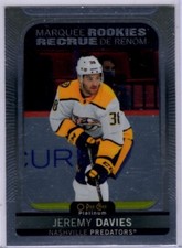 2021-22  O-Pee-Chee Platinum Jeremy Davies Rookie  Card # 252