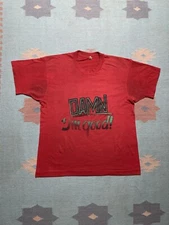 Vintage 80s graphic t shirt damn I’m good thin soft funny screen stars large