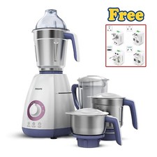 Philips Viva Collection HL7701/00 Mixer Grinder 750 Watt 4 Jars Elegant Lavender