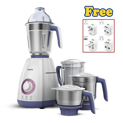 Philips Viva Collection HL7701/00 Mixer Grinder 750 Watt 4 Jars Elegant Lavender