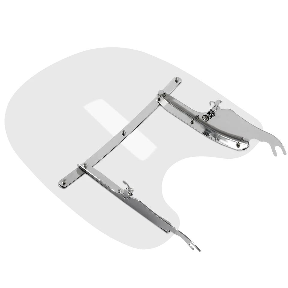 Pára-brisa transparente de desprendimento rápido para Harley Davidson Softail FLST FLSTC 2000-2017 - Imagem 4 de 4
