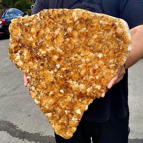 24.22LB Beautiful natural yellow crystal cave entrance large restoration - 第 11/13 張圖片