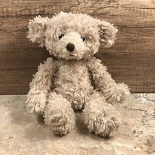 RUSS BERRIE ORSON CREAM TEDDY BEAR PLUSH STUFFED ANIMAL HARD EYES