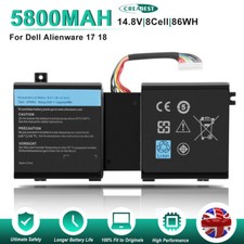 Batteria 14,8 V 2F8K3 per Dell Alienware 17 M17X-R5 18 M18X-R3 02F8K3 KJ2PX G33TT
