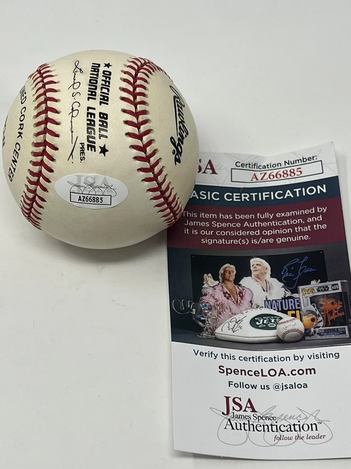 Fergie Jenkins Chicago Cubs Hand Signed Autographed Baseball HOF JSA COA - Image 4 of 4