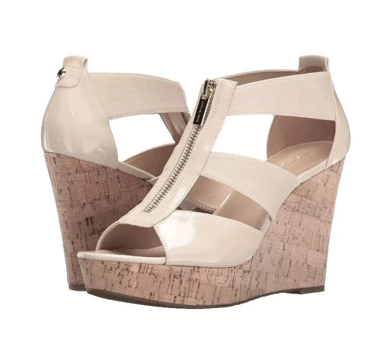 Parte superior de cuero liso con cuña para mujer Michael Kors