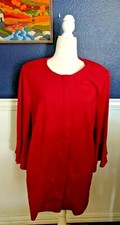 Eloquii Plus Sized Sz 18 Red Dress Coat
