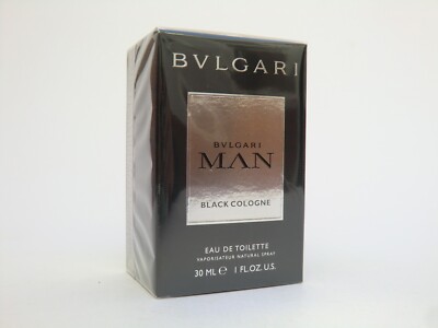 Bvlgari MAN Black Cologne EDT Nat Spray 30ml - 1.0 Oz BNIB Retail Sealed OVP