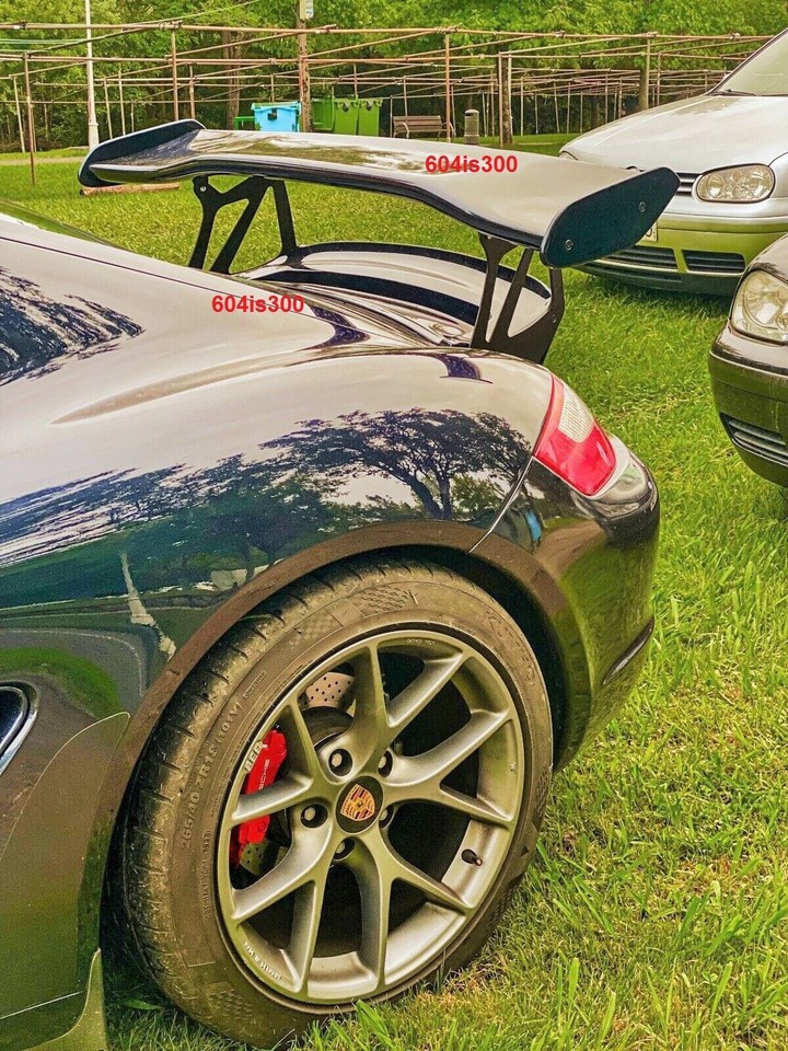 Rear Wing Spoiler W/ Brake Light Aero Style For Porsche 987 Cayman 2006-2012