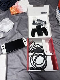 Nintendo Switch OLED Model White Console Wi-Fi HDMI USB-C Internet Browsing