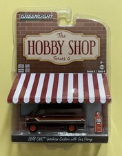 Greenlight Hobby Shop Series 4 1:64 1978 GMC Vandura Custom w/ Gas Pump LE