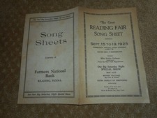 Grande feuille de chant foire à lecture pamphlet 15-19 septembre 1925