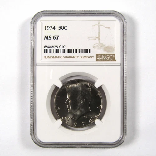 1974 Kennedy Half Dollar MS 67 NGC Clad 50c Uncirculated SKU:I9827