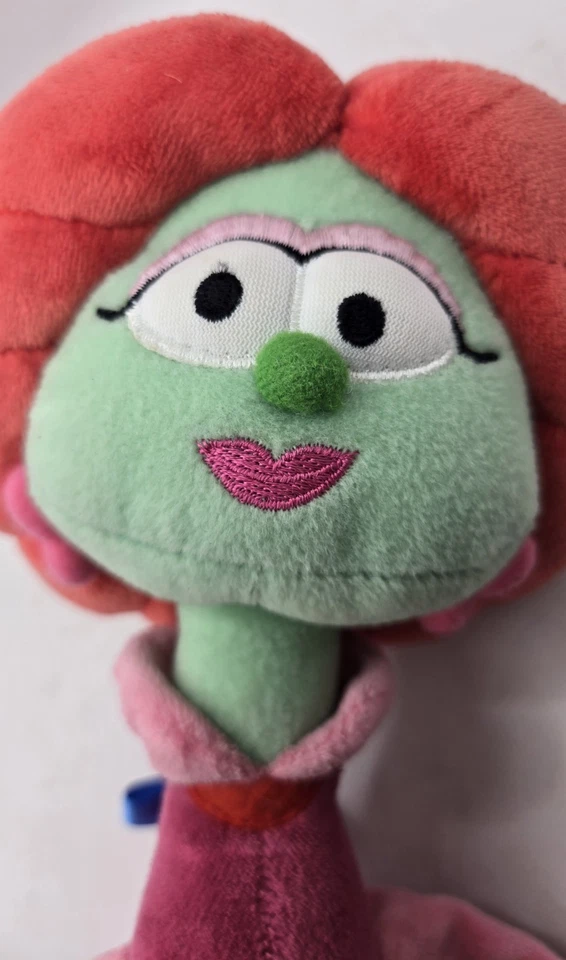 Peluche VeggieTales Sweetpea Beauty Petunia Ruibarbo Gund Big Idea 2012 Foto 4 de 4