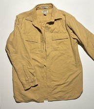 Vintage Ll Bean Usa Mens M Heavyweight Chamois Cloth Shirt - Mustard Yellow Vintage Ll Bean Usa Mens M Heavyweight Chamois Cloth Shirt - Mustard Yellow