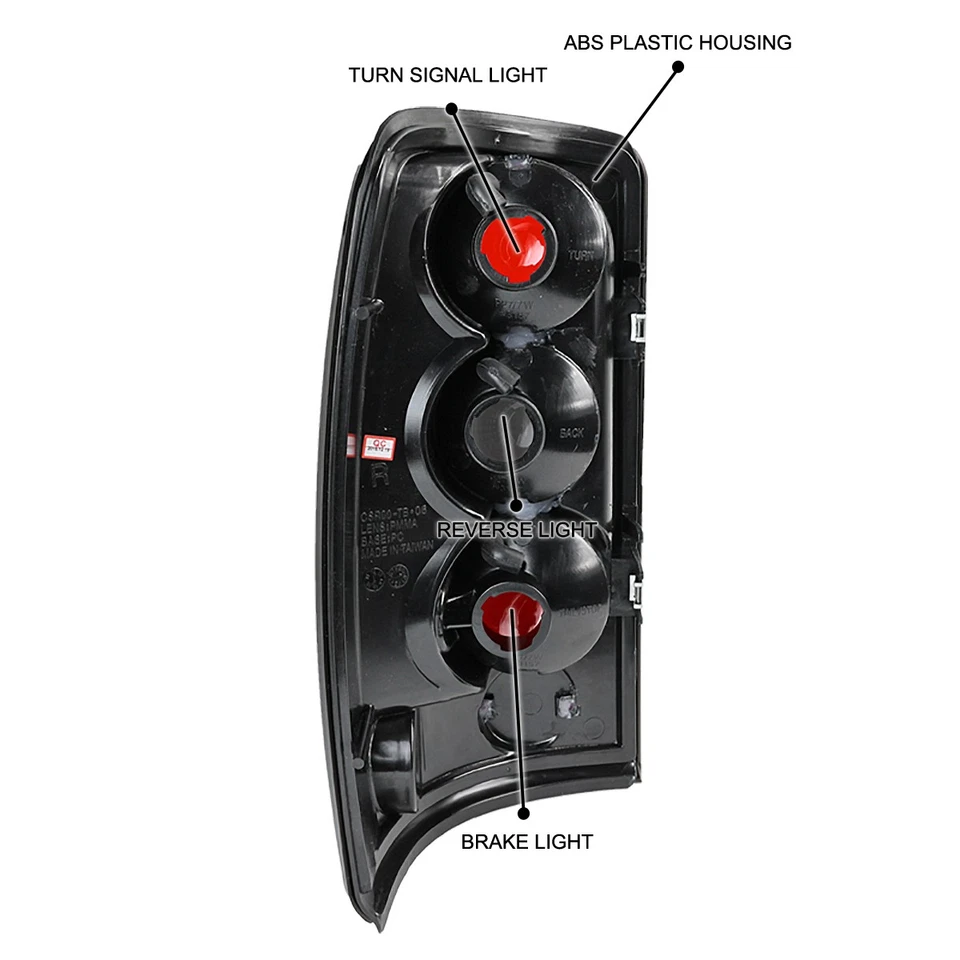 Fits 2000-2006 Chevy GMC Yukon Denali Tahoe Suburban Tail Lights Lamps Smoke Foto 4 de 4