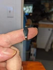 Vintage Sterling Silver and Black Onyx Coffin Casket Ring Size 6