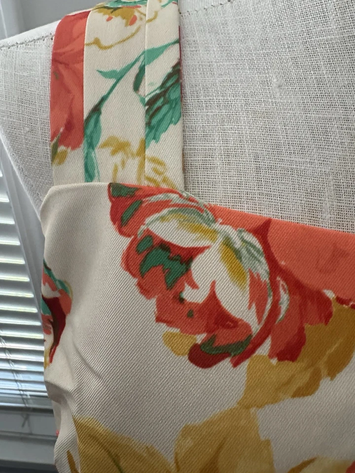 J. Vestido para mujer Crew con estampado floral ratty talla 8 usado una vez y lavado Foto 3 de 4