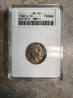 1938-D Buffalo Nickel MS62 OMM-4 FS-514 RPM D/S Soapbox Die Crack/slight Toning