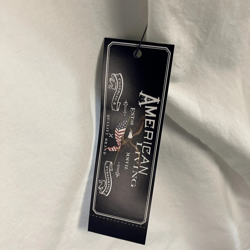 Camisa para hombre American Living manga larga abotonada talla XL blanco roto nueva con etiquetas Foto 4 de 4