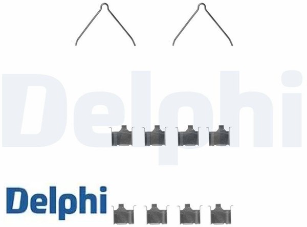 Delphi LX0229 ZubehöRsatz FüR Scheibenbremsbelag ZubehöRsatz Bremsbelag-image