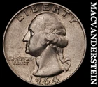 1964-D Silver Washington Quarter-Scarce Better Date No Reserve #i2919