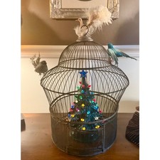 Vintage Hendryx Wire Birdcage Dome Top Made in USA, 1920-40s Top only