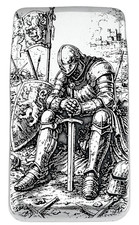 10 ozt 999 Fine Silver Art Bar - The Last Knight - ADAMO TECHNE - Limited 73.74 per troy oz