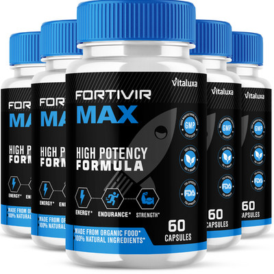 (5 Pack) Fortivir Max Capsules for Male Health Support Formula (300 Capsules)