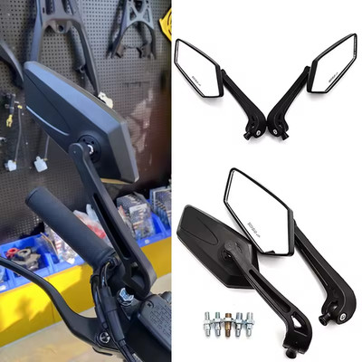 Universal 8mm 10mm KOSO Rückspiegel für Roller E-Bike Cafe Racer