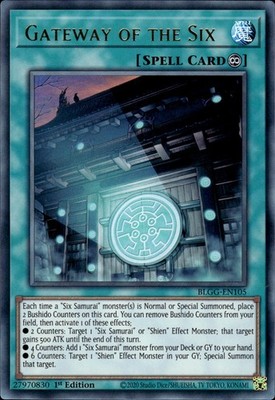 Tor der Sechs - Ultra Rare 1. Auflage BLGG-DE105 - NM - YuGiOh