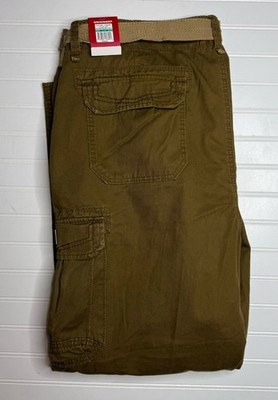 Union Bay Survivor Cargo Pants Y15EH3D Men 46x32 Cotton Khaki Brown New NWT Y2K