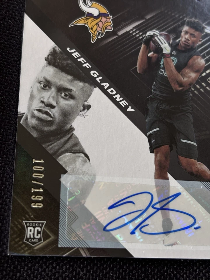 Jeff Gladney 2020 Black RC #171 AUTO AUTOGRAPH#d 100/199 TCU HORNED FROGS Card - Image 2 of 3
