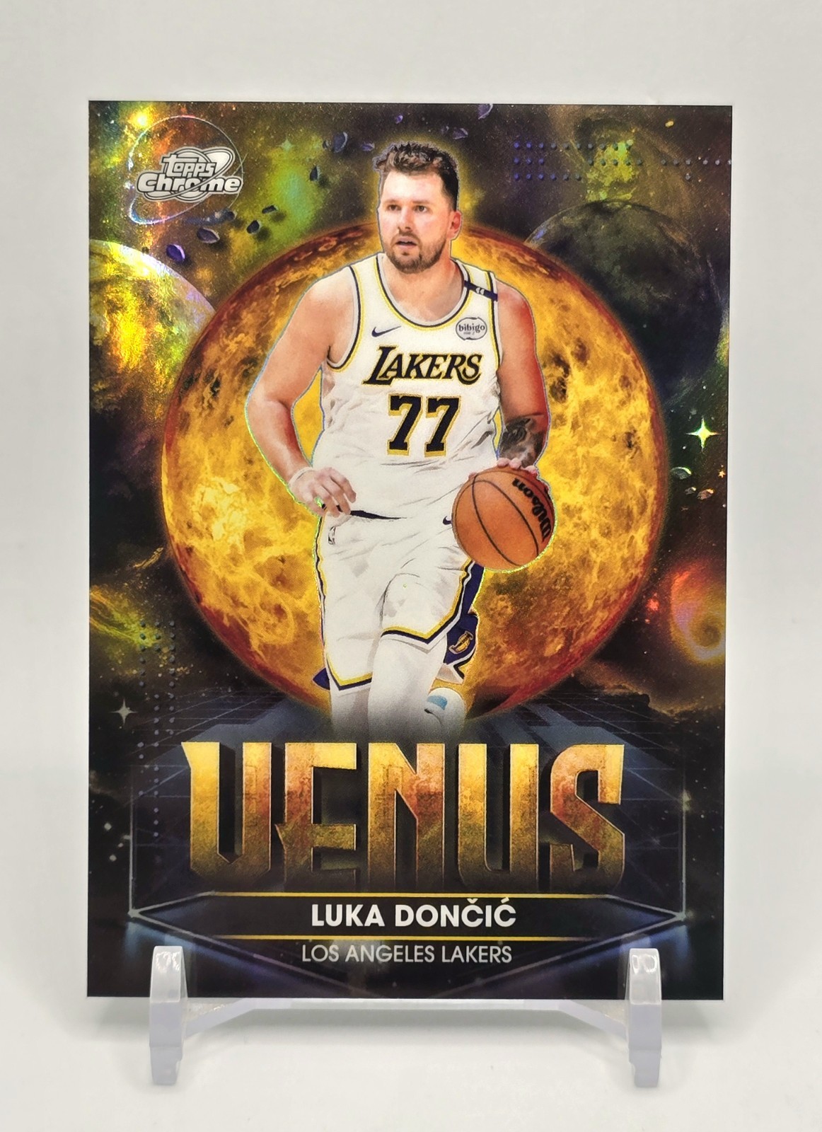 2025-26 Topps Cosmic Chrome Luka Doncic Planetary Pursuit Venus SSP #PPV-7