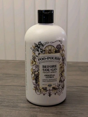 Poo-Pourri Before-You-Go Toilet Spray Refill Original Citrus 16 oz NEW