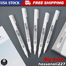 3pcs White Waterproof Permanent Paint Marker Pens for Metal Wood Fabric