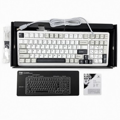 AULA F99 Wireless Mechanical RGB Backlit Keyboard (Black/Grey/White)
