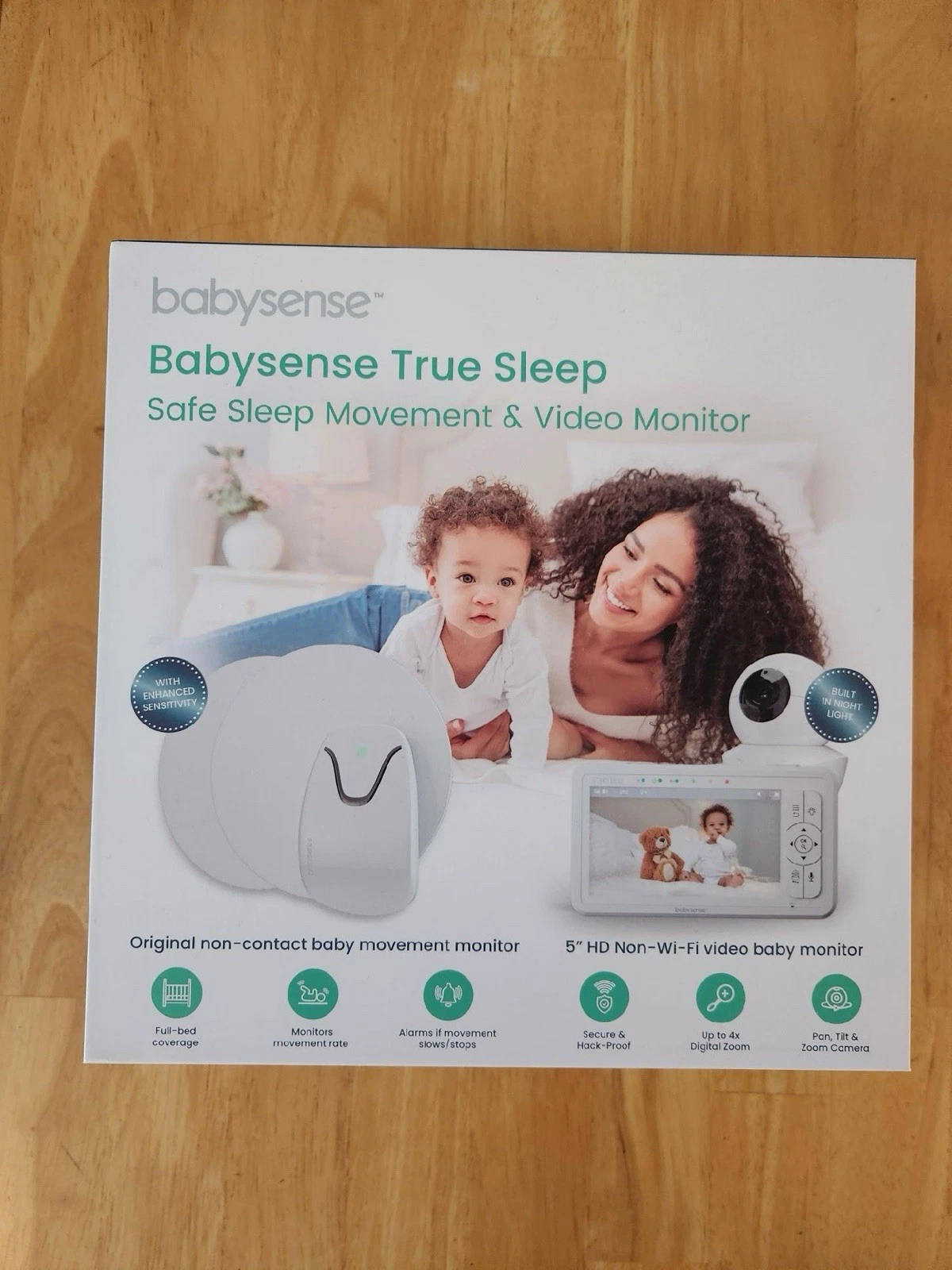 Babysense 7 True Sleep Baby Breathing Movement Sensors, Camera, & Monitor