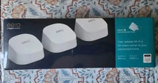 !!! NEW !!! AMAZON EERO 6 - Wi-Fi 6 Mesh Router System - 3 PACK - FREE SHIPPING 