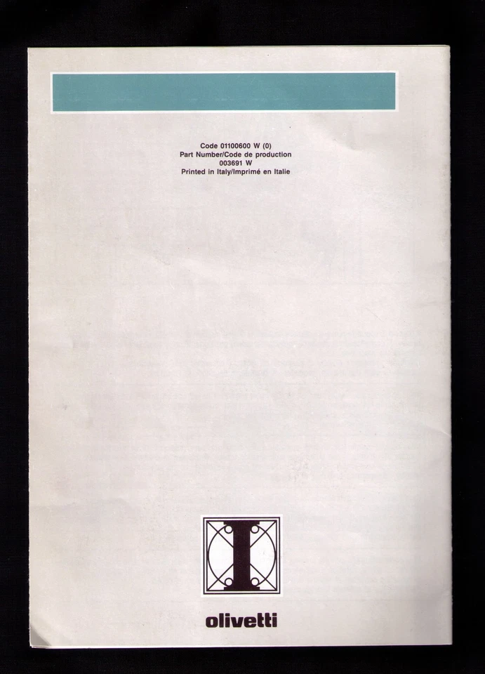 Vintage '80s 1988 Olivetti BRS 2700 Installation Guide Manual Adjustable Bracket - Image 2 of 2
