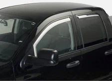 Putco Deflectors, Ram Truck 1500 19-25 Crew Cab Set/4 In Channel Chrome (480071)