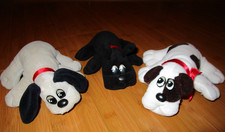 3 Tonka Small 7" Pound Puppies 1986 Vintage Plush Stuffed Animals Mixed Lot