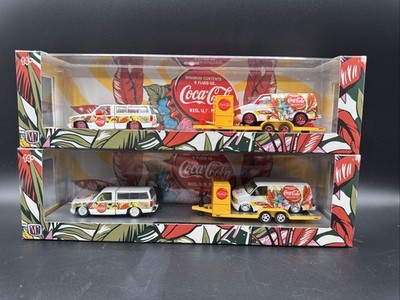 M2 Machines Coca Cola GMC Sierra 1500 Custom GMC Safari Van CHASE