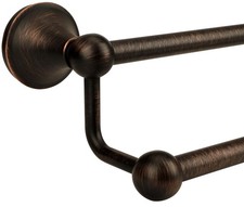 Antique Bathroom Double Towel Bar Oil Rubbed Bronze, 24 Inch Towel Racks for ...