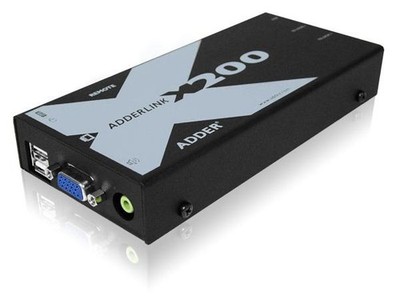 Adder X200AS/R-US KVM/USB Extender (Receiver) with Audio and Speaker connectors